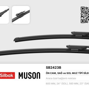 SİLECEK SÜPÜRGESİ 600/580mm MUZ TİPİ BMW 5 SERISI E60 6 SERISI E63 CABRIOLET