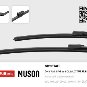 SİLECEK SÜPÜRGESİ 650/350MM MUZ TİPİ CHEVROLET TRAX-IX20-VENGA-MOKKA-CAPTUR-CLIO VI 09 09/12