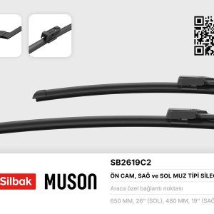 SİLECEK SÜPÜRGESİ 650/480MM MUZ TİPİ PASSAT 3G2 . VARİANT 3G5 11/14-ARTEON 03/17