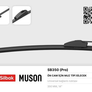 SİLECEK SÜPÜRGESİ 350mm MUZ TİPİ ÜNİVERSAL ON NIVA-UNO 83-89 ARKA