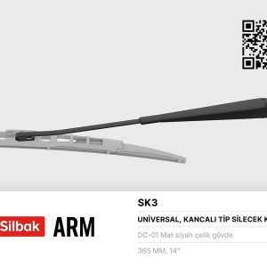 SİLECEK KOLU 380MM R12TX.GTS.TSW-TOROS ESKİ MODEL KANCALI