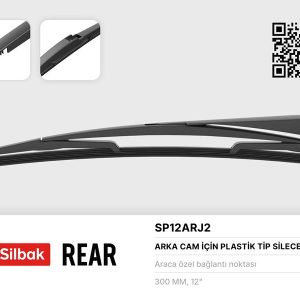 SİLECEK SÜPÜRGESİ ARKA PLASTİK TİP 300MM CITROEN C1 II 04/14 . DAIHATSU CHARADE 03/03 . CUORE 7 03/03 . CUORE 8 04/07 . MATERİA 10/06 . İ20 08-14 YRV