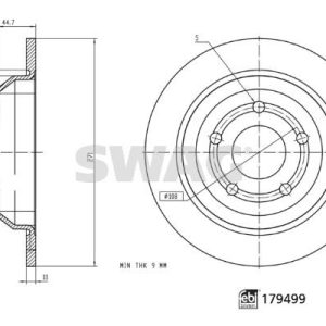 ARKA FREN DISK AYNA FORD PUMA 19 FEBI 179499