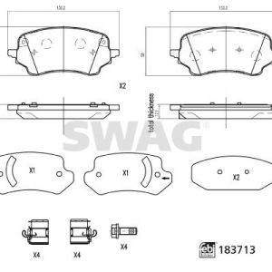 ÖN FREN BALATASI PUMA 09-2019 2413372-2425653-KTL1TC2K021AC