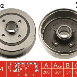 ARKA FREN KAMPANA CORSA C 01 11 ABS Lİ
