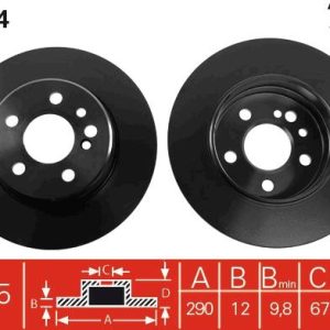 FREN DISKI ARKA MERCEDES S-CLASS W140 91 98