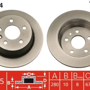 FREN DISKI ARKA MERCEDES VITO W638 96 03