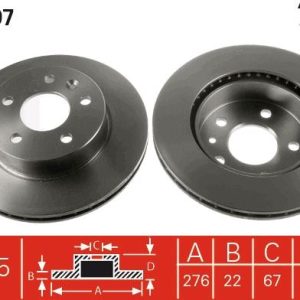 FREN DISKI ON MERCEDES VITO W638 97 03