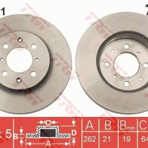 ÖN FREN DİSKİ HAVA KANALLI HONDA CIVIC 1.4L 1.6L B16A2 D14A D16Y4 MA MB EJ EK EL kasa 96-00 / 1. 6L D16V1 D16W7 VTEC VTI EP ES EU kasa 01-05 / CITY