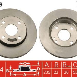 ÖN FREN AYNASI HAVALI MAZDA 323 1.4-1.4i-1.5-1.6-1.6i-1.7D-1.9 16V-1.9i 89-97