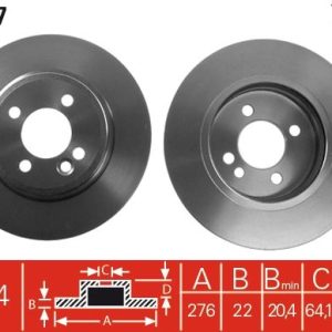 FREN DISKI ON MINI R50 R52 R53 TAKIM
