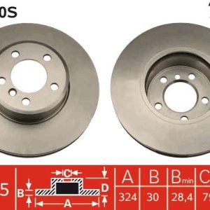 FREN DISKI ON ADET BMW E65 E66 02 08
