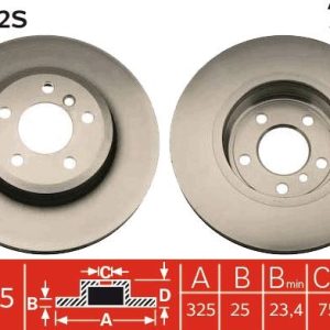 FREN DISKI ON BMW X3 E83 04 10 ADET