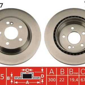 FREN DISKI ARKA MERCEDES W202 W203 S203 W210 S210