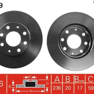 ÖN FREN AYNASI CORSA B-ASTRA F-VECTRA A-ASCONA C-COMBO B 94-01 AVEO-KALOS 03 246x19.9x4DLxHAVALI 90511111-93182291-93281952