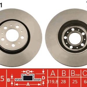 ON FREN DISK AYNASI HAVALI S60 00 10 S80 00 10 V70 01 10 XC70 02 10 S80 I 00 06