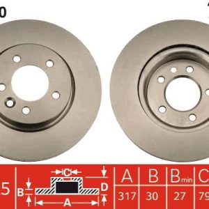 FREN DISKI ON DISCOVERY 3 L319 04 09 DISCOVERY 4 L319 09 18
