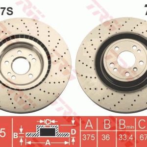 FREN DISKI ON 4-matic MERCEDES W166 X166 C292