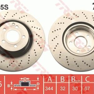 FREN DISKI ON MERCEDES W212 S212 C207 A207 C204