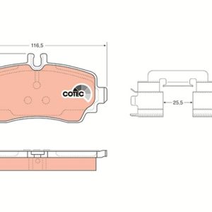 FREN BALATASI ON MERCEDES A-CLASS W168 99 04