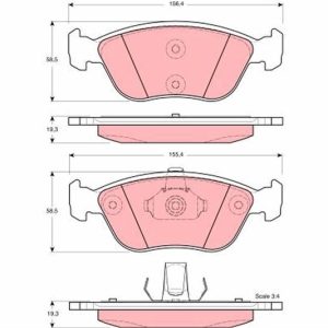 ÖN BALATA VOLVO 850 2.0 2.3 T5 2.5 91-96 S70 2.3 2.4 2.5 97-00 V70 97-00 C70 2.0T 97 XC70 -02 271859-2715878-2718591-9485593