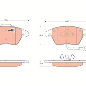 ÖN BALATA FİŞLİ CADDY III 04 GOLF IV V VI 97 JETTA PASSAT 05 POLO 09 OCTAVIA 04