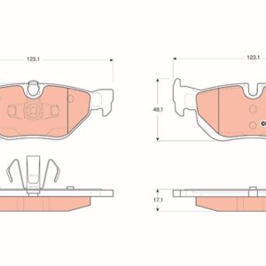 FREN BALATASI ARKA KULAKLI BMW E87 E90 X1 E84