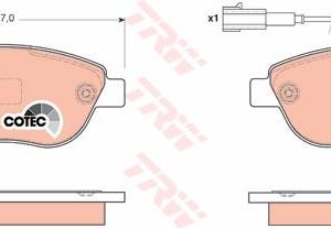 ÖN BALATA DOBLO 1.3-1.9 JTD 07 G.PUNTO 1.3 MJT 05 STILO 05 LINEA-BRAVO 07 IDEA 1.3 05 GDB1878 1FİŞ