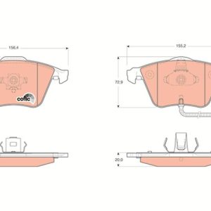 ÖN BALATA AUDI A6-A8 2.0 3.0 TDI 3.2 FSI 06 GDB1617-GDB1554