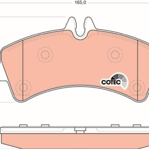 FREN BALATASI ARKA MERCEDES SPRINTER B906 06 . VW CRAFTER 30-35-50 CIFT TEKER