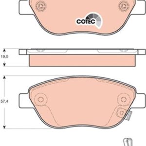 ÖN BALATA CORSA D BÜYÜK TİP 1.3 CDTI 07/06 FIAT 500L 12 0.9T 1.4 1.3D MTJ 1.6D MTJ