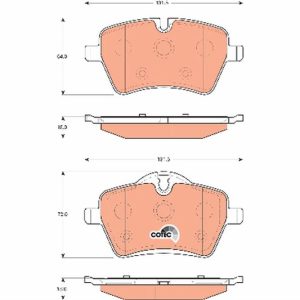 ÖN BALATA MİNİ COOPER S R50 R5 02 06 R52 04-07 R56 06 10 R57 10 R59 12 R58 R60 R61