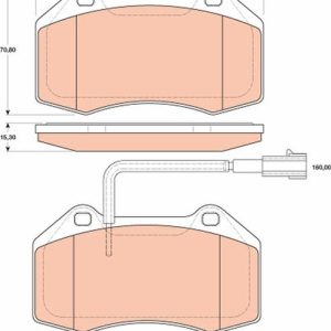 ÖN BALATA FİŞLİ GRANDE PUNTO 199 1.4 ABARTH 12/07 FIAT 500 1.4 10 ALFA MITO 1.4TJET 1.4T 08