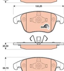 ÖN BALATA AUDI A4 - A5 09 GDB1814