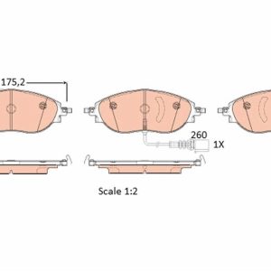 ÖN BALATA GOLF VII 5G1 12 PASSAT 362 3G5 10 14 CC 11 SHARAN 10 LEON 13 OCTAVIA 12