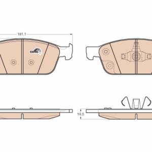 ON FREN BALATASI FOCUS III 14 C-MAX 06 11 10 03 KUGA 08 CONNECT TC7 13 MAZDA 3 03 MAZDA 5 10 VOLVO S40 04 V40 12 V50 04 C30 06 C70 05