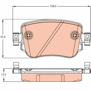 ARKA BALATA VW CADDY IV 1.0TSI-1.2TSI-1.4TSI-1.6TDI-2.0TDI 15 AUDI A1 1.0TFSI-1.2TFSI-1.4TFSI 10
