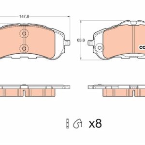 ÖN FREN BALATASI 283mm ASTRA L 21 COMBO E 18 BERLINGO 18 PARTNER 18 308 II-III 13 RIFTER 18