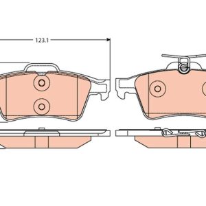 FREN BALATASI ARKA JAGUAR S-TYPE II X200 XF I X250 XF SPORTBRAKE X250 XJ X351 FOCUS CMAX CONNECT LAGUNA 3 VECTRA C5