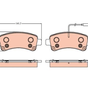 DİSK FREN BALATASI ARKA JUMPER 2.0D/2.2D3.0D 04/06 DUCATO 40 2.3D-BOXER 2.0D/2.2D/3.0D