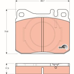 FREN BALATASI ON MERCEDES W123 C123 W126 C126 R107