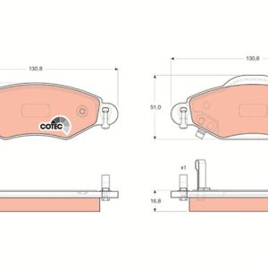 ÖN BALATA YARIS 1.0 99 9.05 1.3 02-9.05 1.4 D4D 01 9.05 1.5 VVTI TS 04/2001 9.05