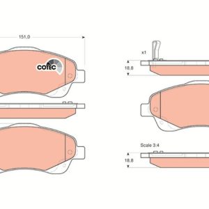 ÖN BALATA AVENSIS 1.8-2.0-2.0D-4D 2.4 03-08 COROLLA VERSO 1.6-1.8- 2.0 2.2D-4D 04-09