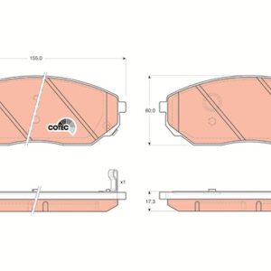 ÖN BALATA KIA SORENTO 2.4 02 2.5 CRDI 02 06 3.3 06 3.5 V6 02