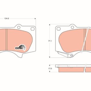 ÖN BALATA PAJERO 3.2 3.8 07 10 LAND CRUISER J12 3.0D-4D 4.0 01/03 10