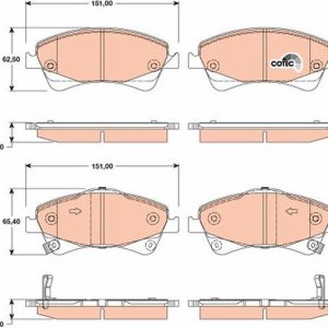 ÖN BALATA AURIS-COROLLA 2.0D-4D-2.2D 07 AVENSIS-VERSO 1.6-1.8-2.0-2.0D-4D 09 COROLLA 1.4D-4D 09