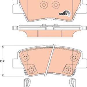 ARKA FREN BALATA HYUNDAI ACCENT BLUE 1.4L 1.6L benzinli 10- 1.6L CRDi dizel 10- / ELANTRA 1.6L D4FB 11- / KIA RIO 1.4L D4FC dizel - 6 vites 14- /