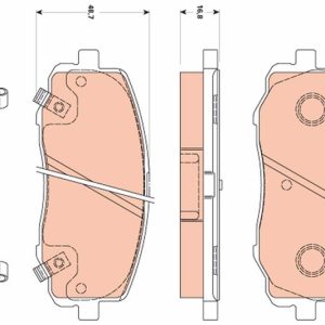 ÖN BALATA HYUNDAI İ20 1.2 1.4 1.6 1.4CRDİ 1.6CRDİ 08 ESP SİZ ARAÇLAR İÇİN