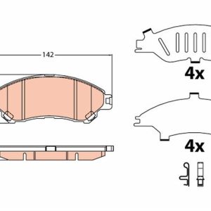 ÖN BALATA SUZUKI SX4 1.6 13 VITARA 1.6 15