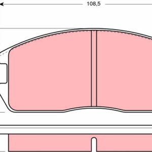 ÖN BALATA MITSUBISHI LANCER 83-92 COLT 82-92